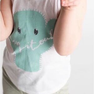 Tribe is Alive 'Hug it Out' Cactus Graphic Tank Top - 12 Months